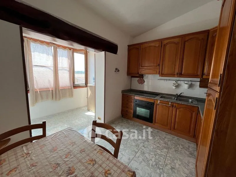 Köök - Panoramic Apartment with Terrace in Posada