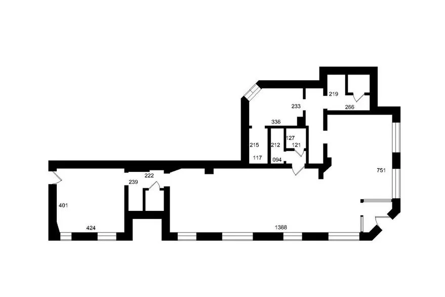 Floor Plan - Retail Unit with Large Windows on Godthåbsvej, Frederiksberg