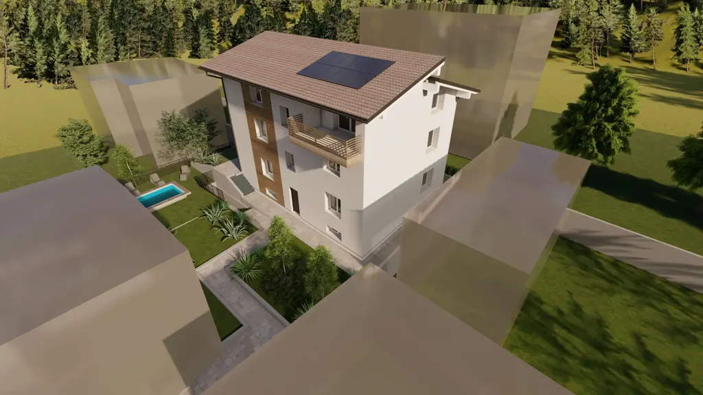 Modern Bilocale with Mini Pool in Pisogne