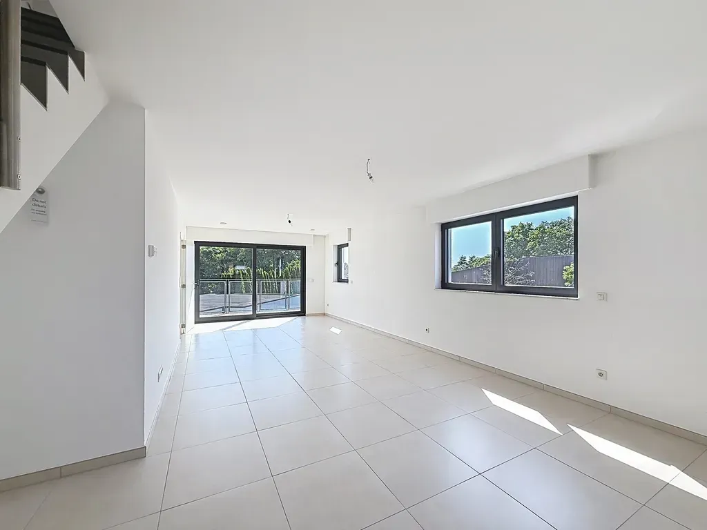 Living Room - Duplex Apartment with Terrace in Vichte