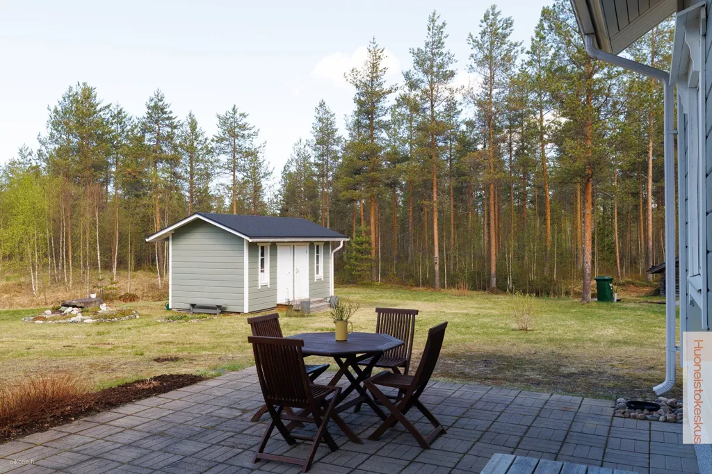 Terrass - Mammutti Log Cabin with Sauna in Kiiminki
