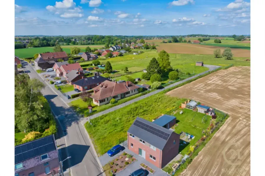 Vue aérienne - Terrain à Bâtir avec Permis à Neufvilles