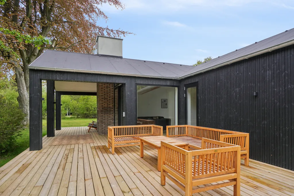 Terrasse - New Summerhouse with Large Windows in Asserbo