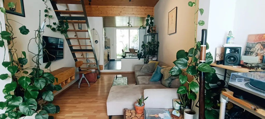Séjour - Maison Charmante avec Terrasse à Gand