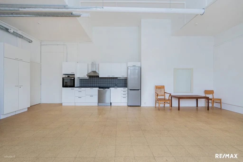 Cuisine - Loft-Style Apartment with Garden in Asemantaus