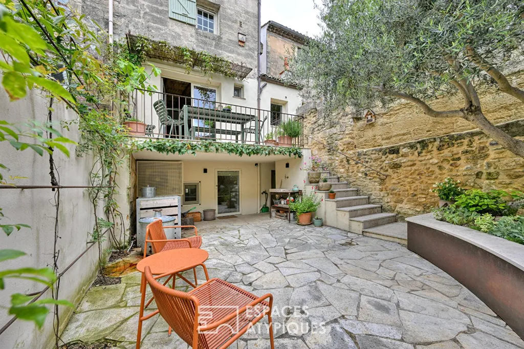 Jardin - Maison de Caractère avec Terrasses au Centre d'Uzès