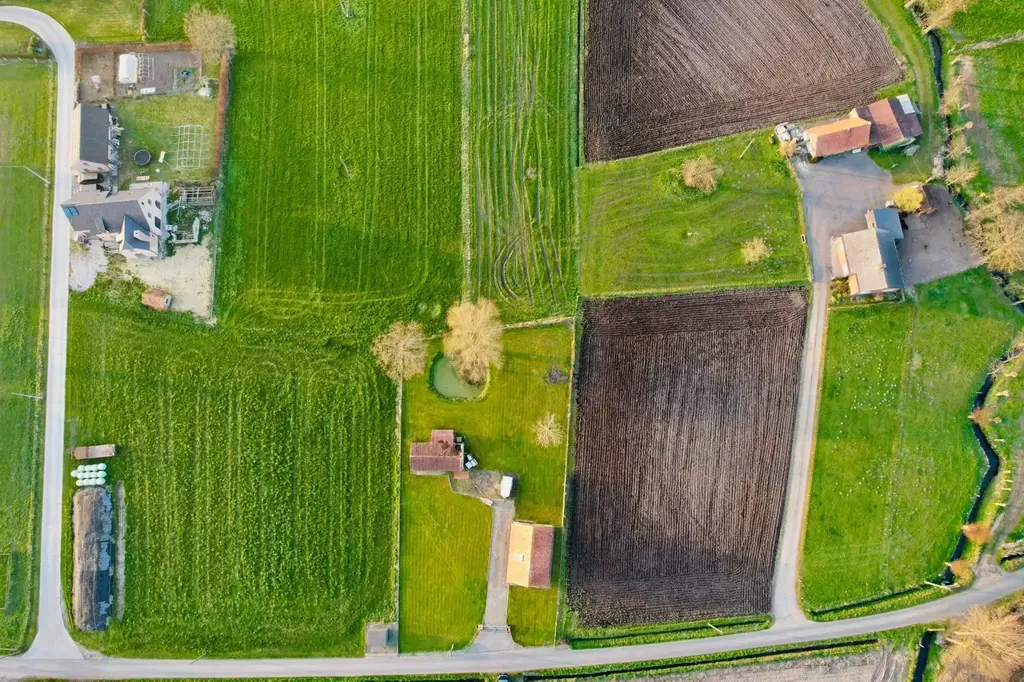 Vue aérienne - Perceel Agricole à Ruddervoorde avec Vue sur Paysage