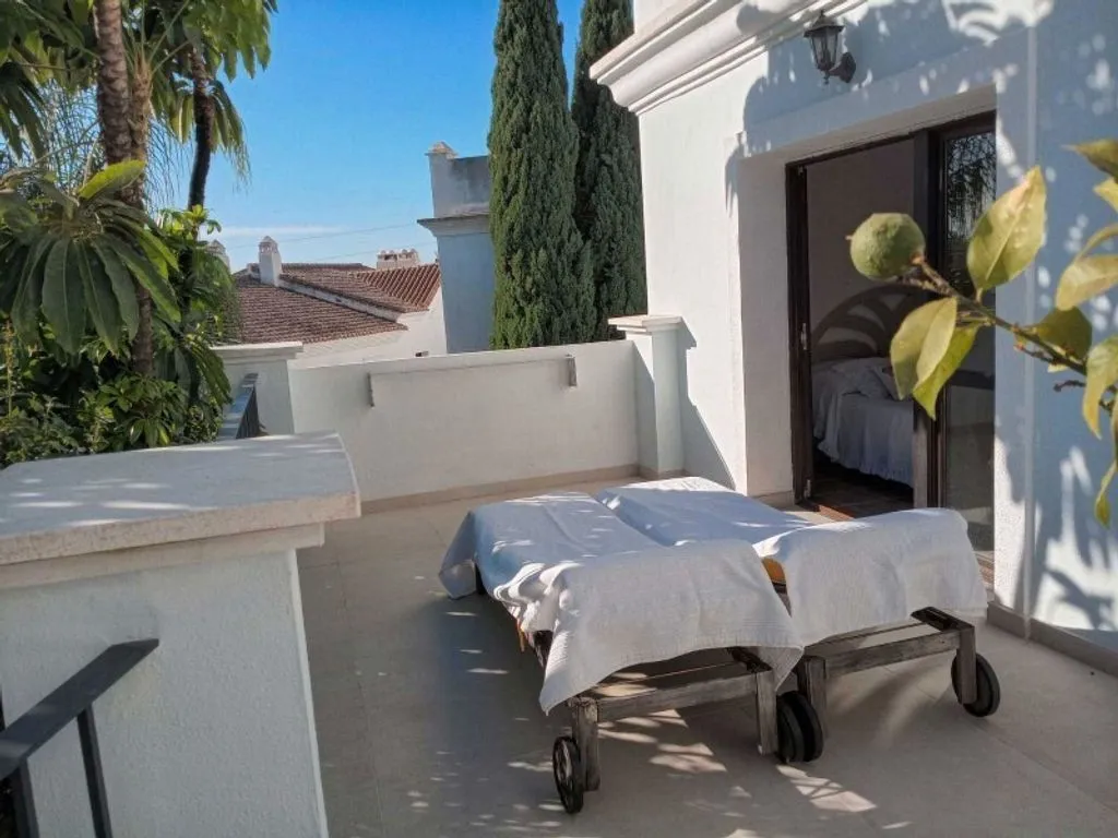 Terrasse - Semidetached House with Patio in Estepona