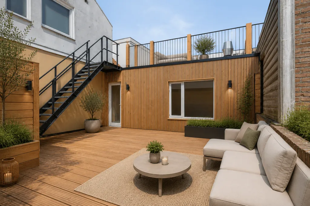 Terrasse - Modernised Apartment with Rooftop Terrace in Alkmaar