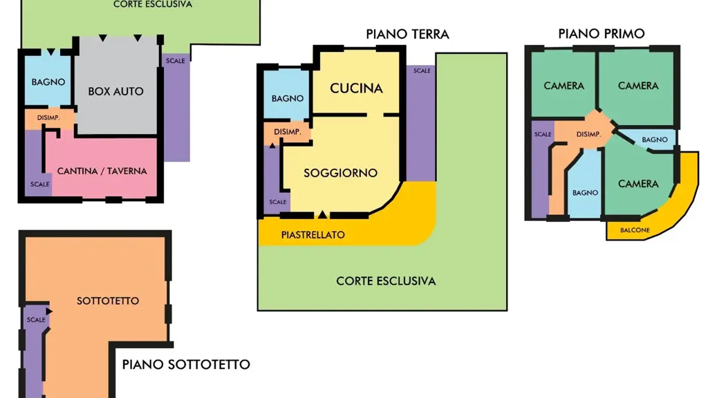 Plan - Bifamiliar Villa with Garden in Niardo