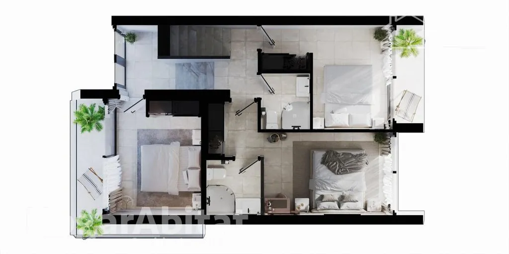 Plan - Luxury Townhouse with Pool in Calpe