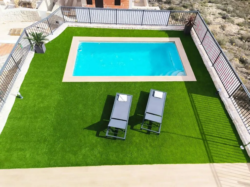 Vue aérienne - Contemporary Villa with Private Pool in Algorfa