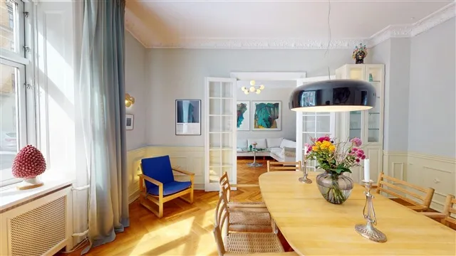 Söögituba - Spacious Apartment with Courtyard in Frederiksberg C
