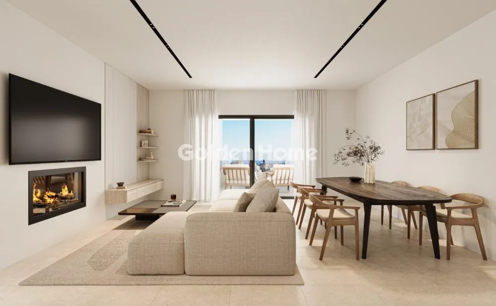 Soggiorno - Modern Penthouse with Balcony in Ilion Centre