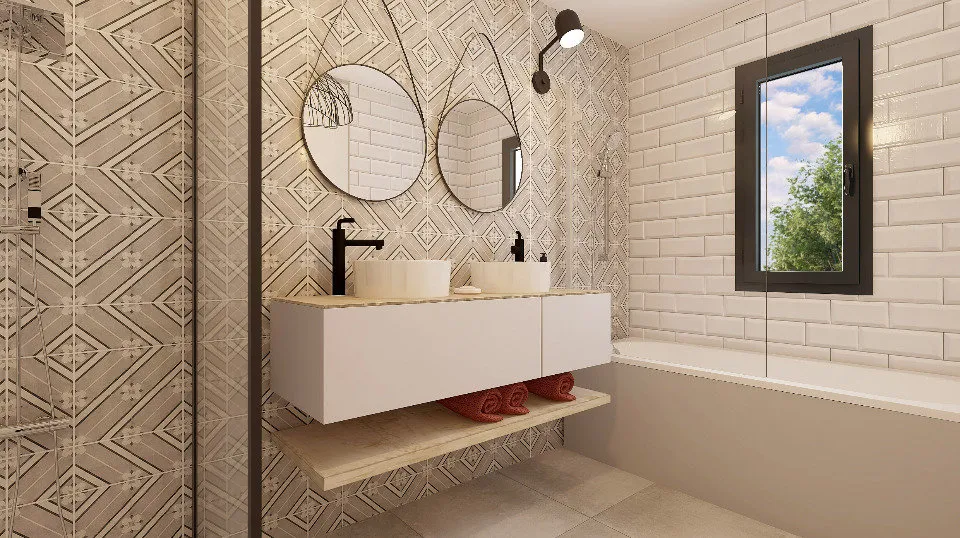 Salles de bain - Maison à Construire avec Jardin à Moussan