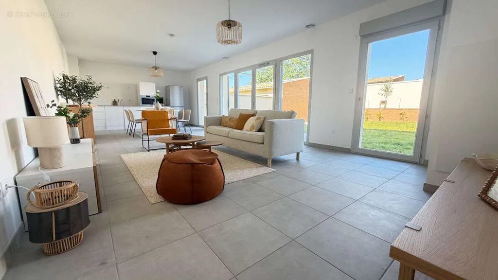 Soggiorno - Modern House with Garden in Pibrac