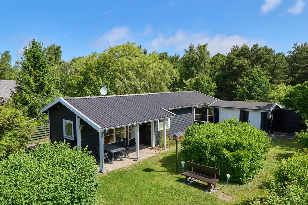 Aerial - Well-Maintained Summerhouse with Garden in Rågeleje