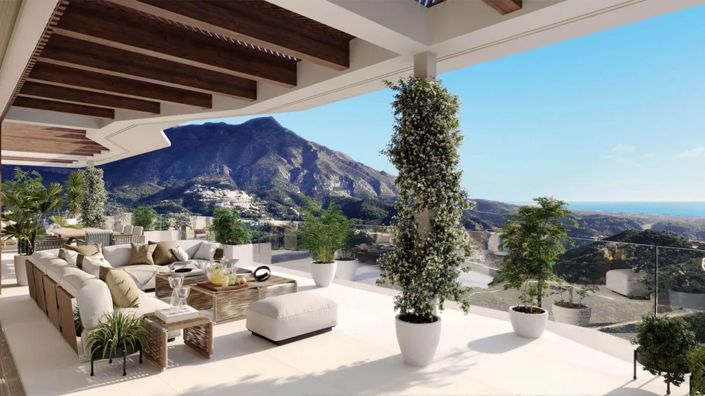 Terrasse - Penthouse with Sea Views in La Zagaleta