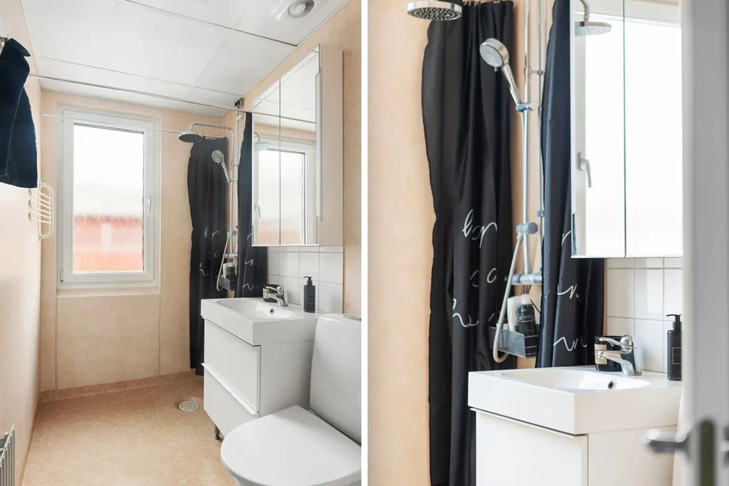 Bathrooms - 2-Bedroom Flat with South-Facing Balcony in Sölvesborg