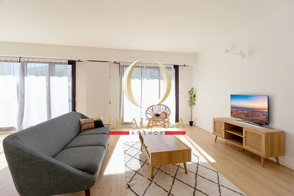 Living Room - Renovated Apartment with Balcony in Biarritz