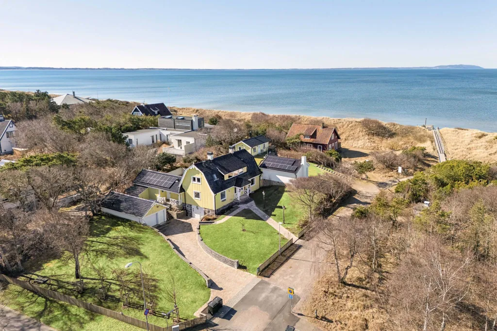Vue aérienne - Seafront Villa with Guesthouse in Ängelholm