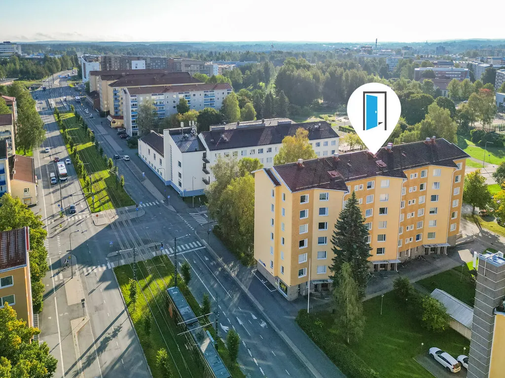 Vue aérienne - Modernised Studio Flat with Balcony in Kaleva, Tampere