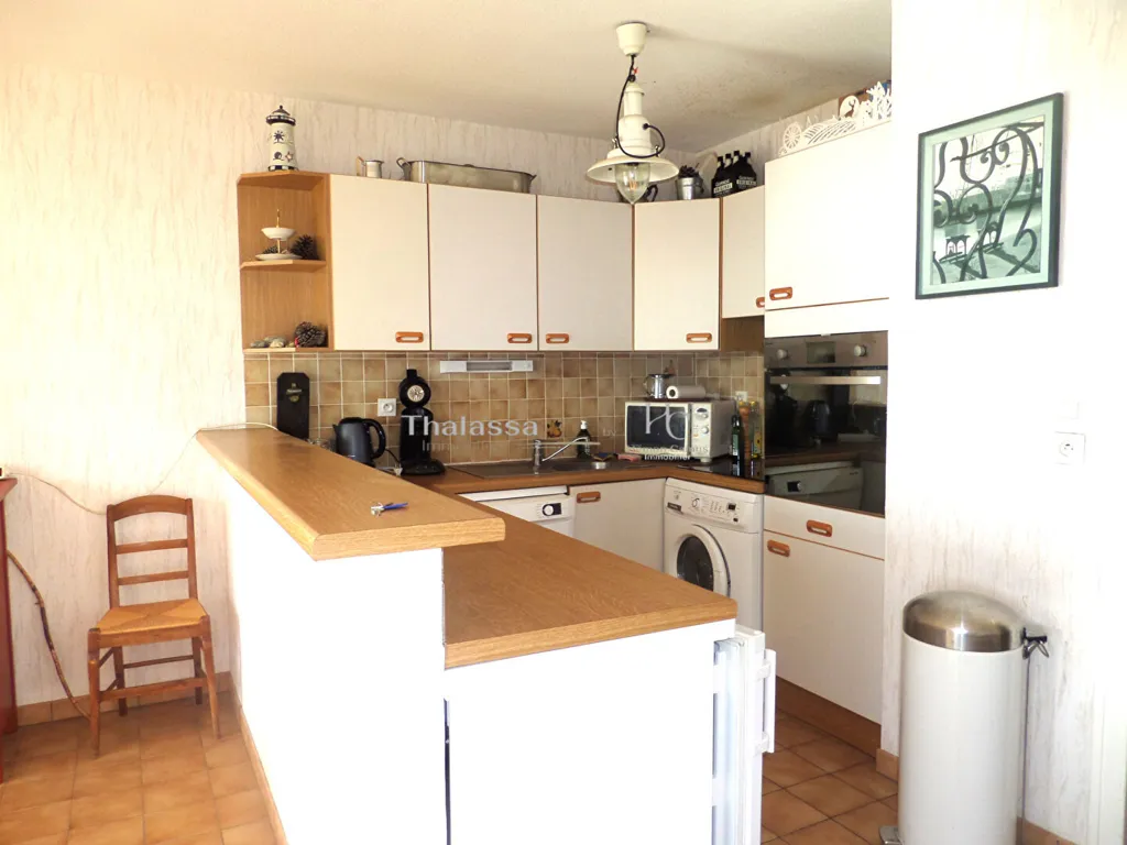 Kitchen - Flat with Sea View in Centre Ville St Brévin