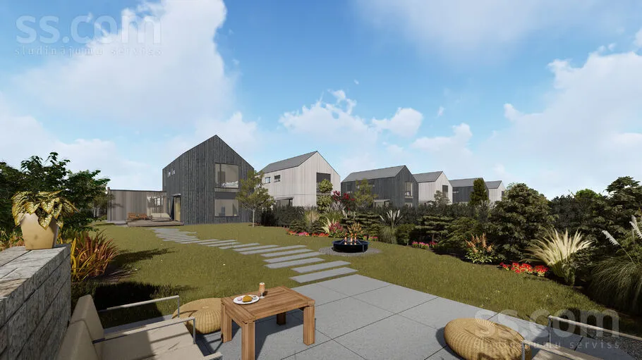 Scandinavian Style Duplex House in Mārupe