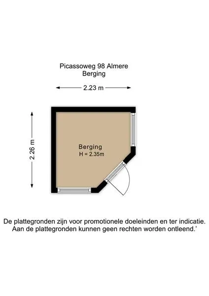 Plan - Semi-detached House with Garden in Almere