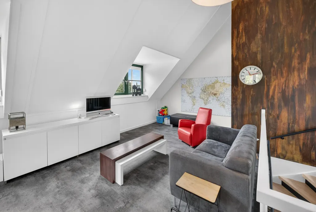 Living Room - Half-Freestanding House with Harbour View in Oude-Tonge