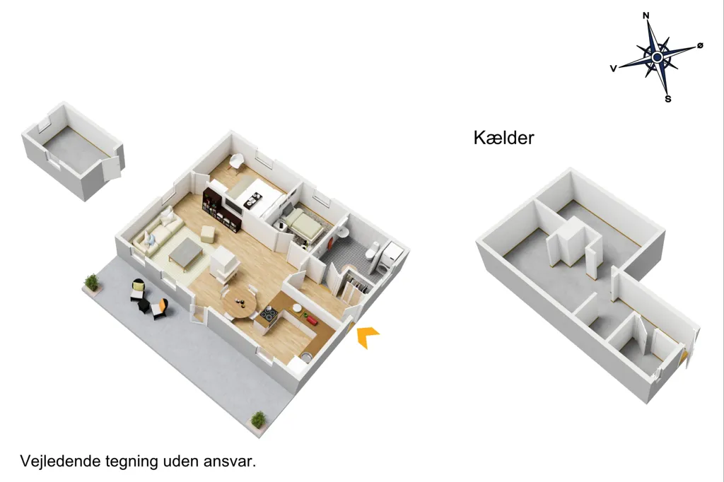 Plan - Modern Villa with Garden in Græsted
