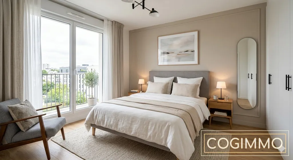 Bedrooms - New Flat with Private Terrace in Chatou