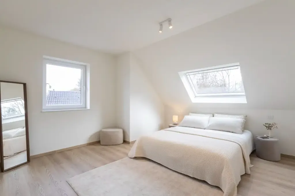 Bedrooms - Energy-Efficient Semi-Open New Builds with Garage in Denderwindeke