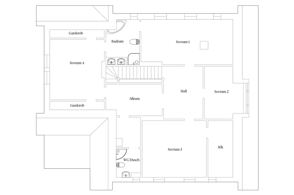 Plan - Historic Villa with Garden in Old Åkarp
