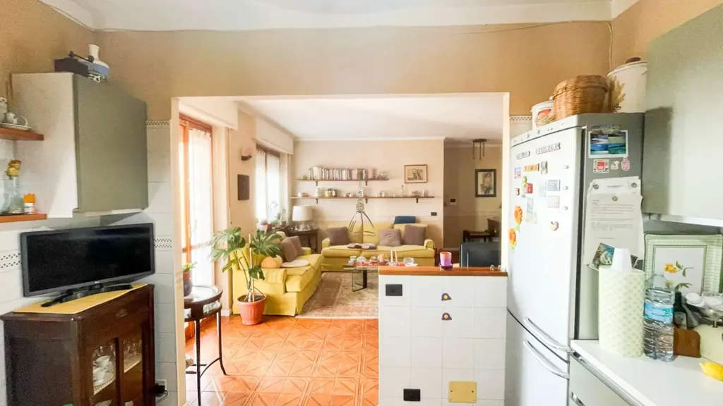 Köök - Trilocale with Private Garden in Moncalieri