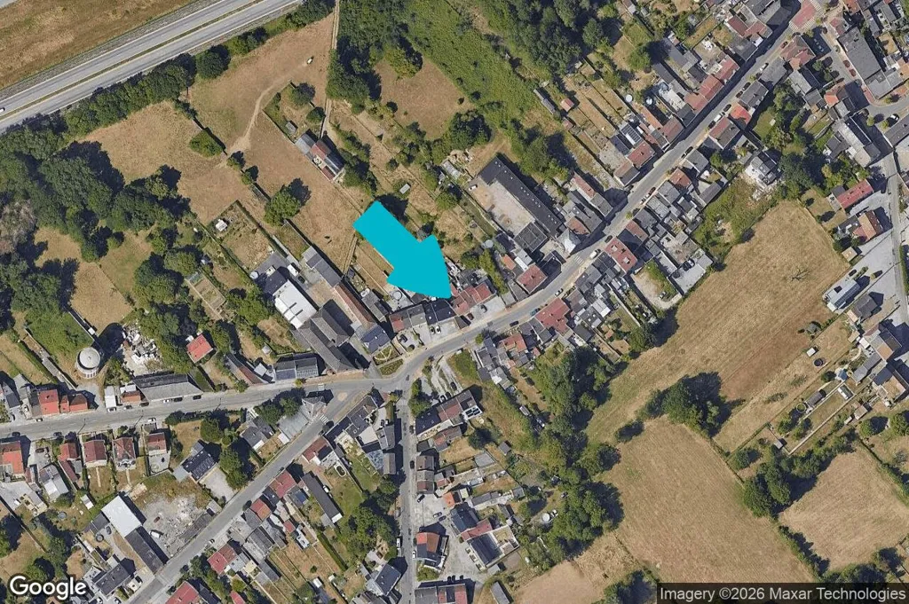 Vue aérienne - Maison 3 Façades avec Jardin à Ransart