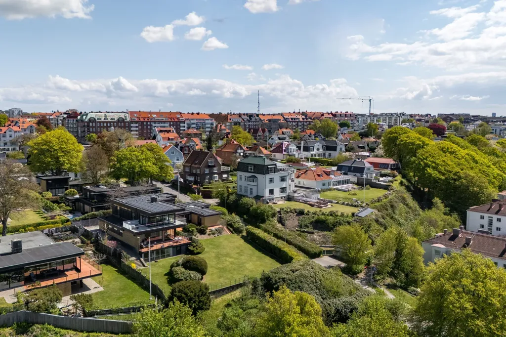 Vue aérienne - Architectural Villa with Sea View in Helsingborg