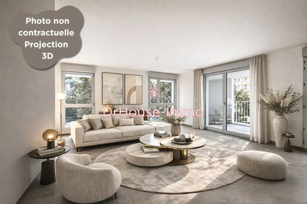 Séjour - Appartement de Prestige avec Terrasse à Marseille