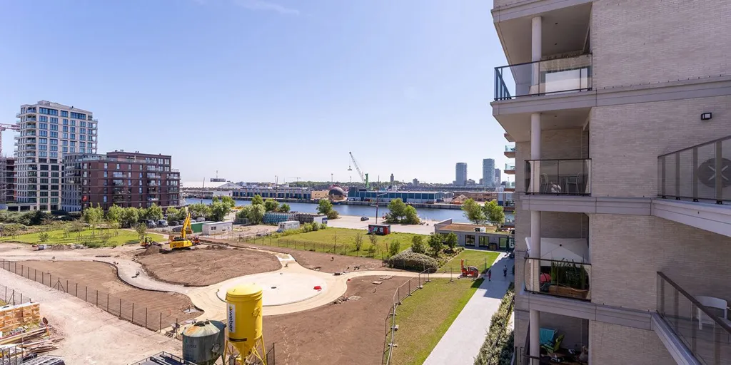 Vista aerea - Newly Built Apartment with Sea View in Oostende