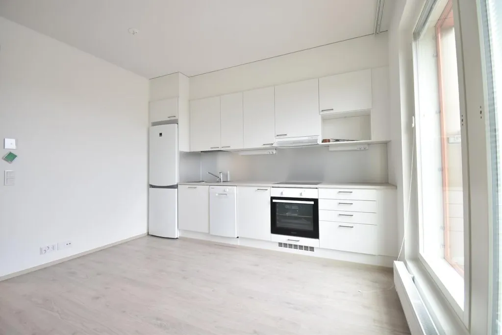 Köök - Modern Flat with Balcony in Ranta-Tampella