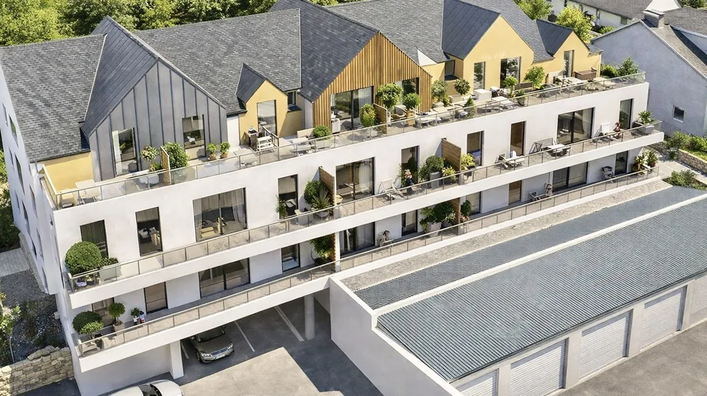 Duplex avec terrasse à Tregastel près de la Baie de Sainte Anne
