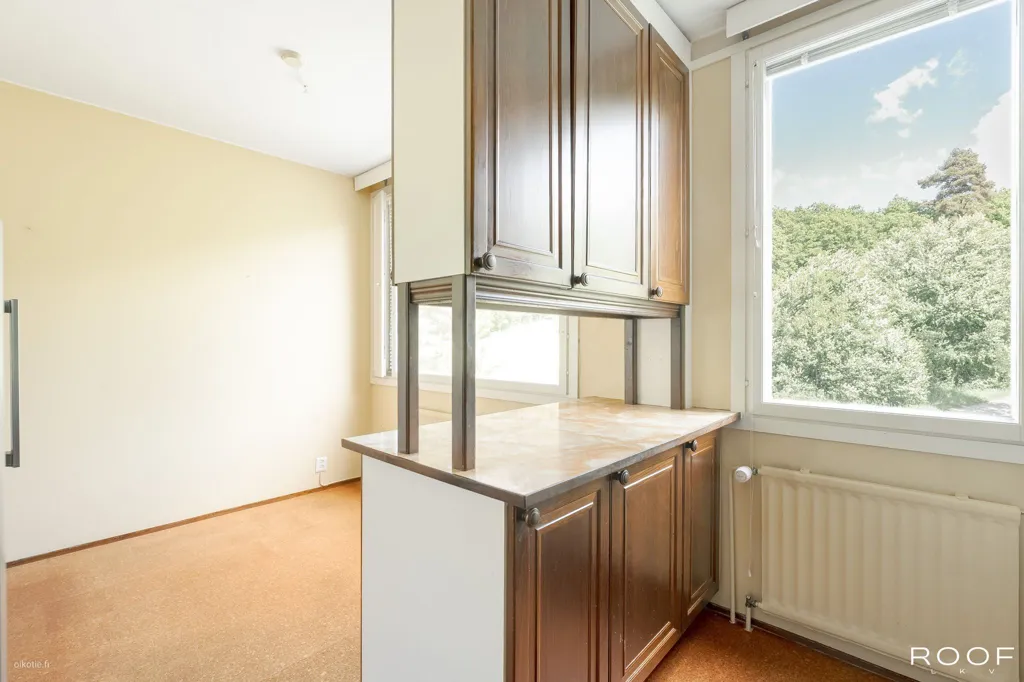 Köök - Bright Apartment with Balcony in Salo