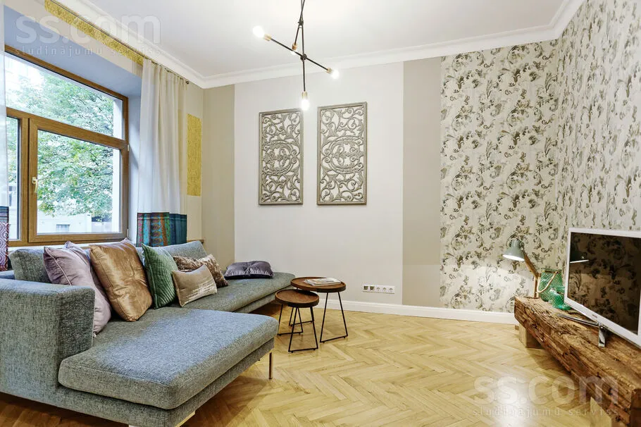 Soggiorno - Modern 2-Bedroom Apartment in Riga Centre