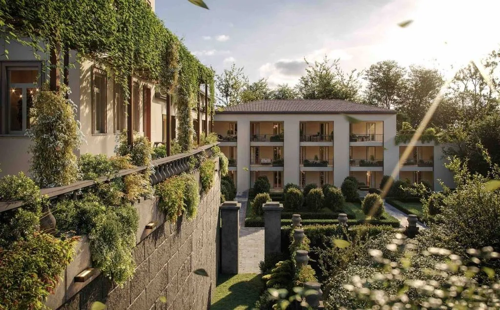 Vue aérienne - Penthouse with Terraces in Bergamo