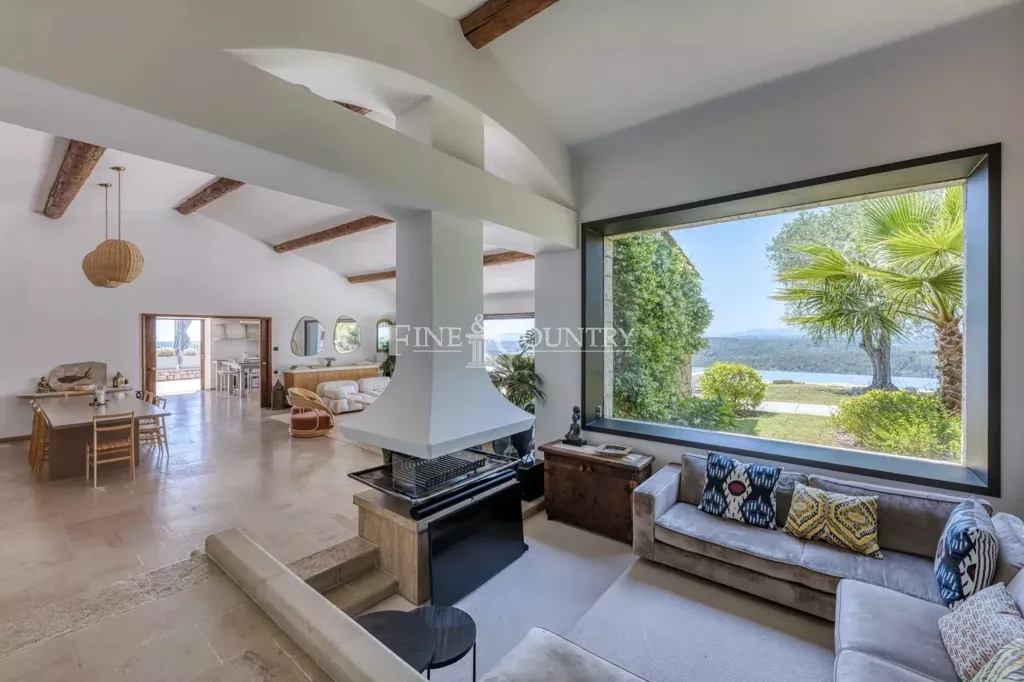 Séjour - Villa avec vue panoramique près de Cabris