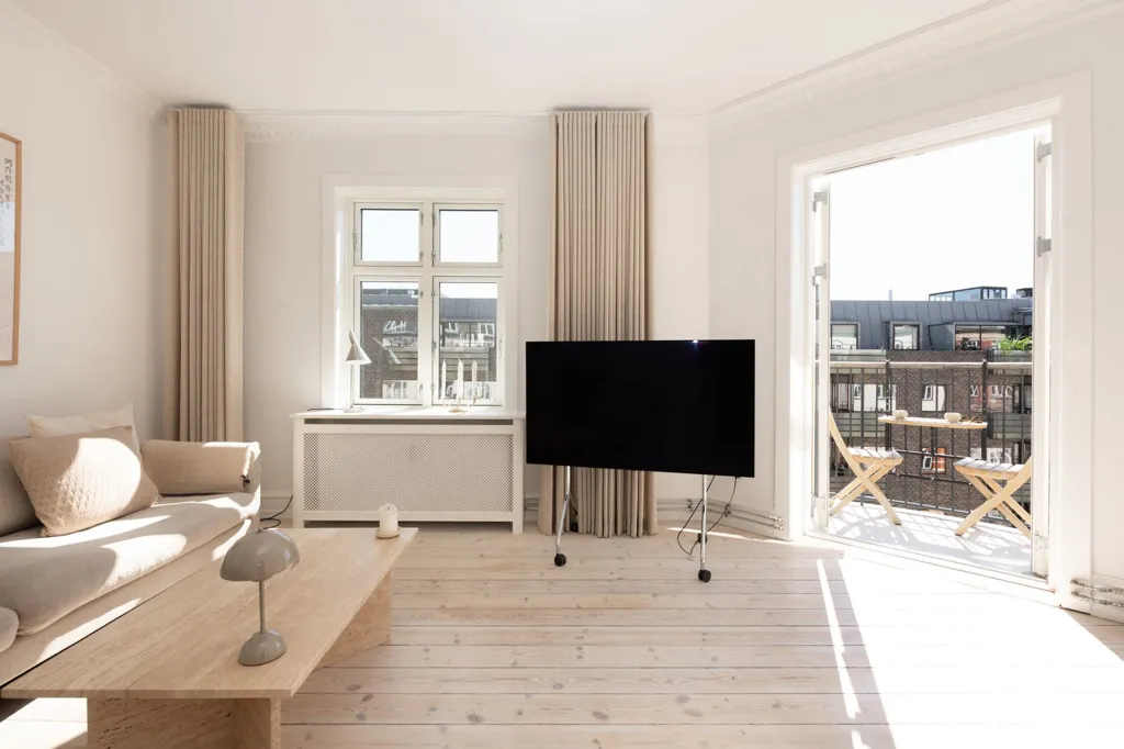 Séjour - Turnkey Flat with Historic Charm in Copenhagen Ø