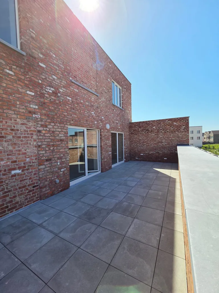 Terrace - Duplex Apartment with Solar Panels in Sint-Niklaas