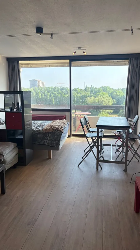 Séjour - Studio Meublé avec Vue Panoramique à Zaventem