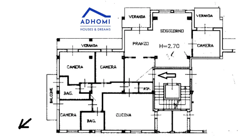 Plan - Penthouse with Sea View in Cagliari