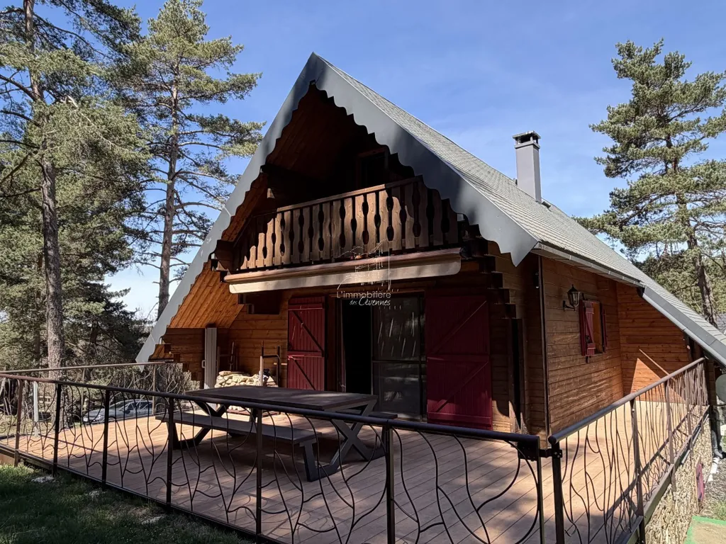 Exterior - Chalet with Forest View in Saint-Sauveur-Camprieu
